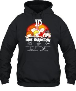 1D One Direction signatures shirt 3