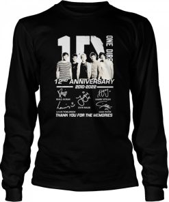 1d one direction 12 nd anniversary 2010 2022 thank you for the memories shirt 1