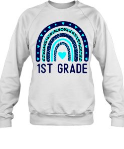 1st Grade Rainbow Teacher Hello First Grade Back to School shirt 2