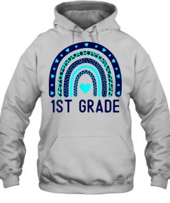 1st Grade Rainbow Teacher Hello First Grade Back to School shirt 3