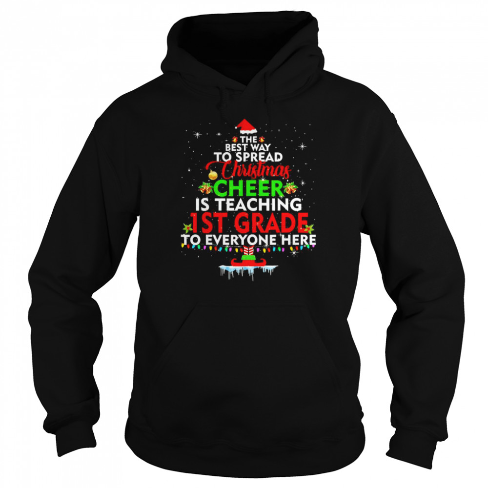 1st Grade Teacher Christmas Shirt Elf Christmas Cheer Sweater T-shirt 1st Grade Teacher Christmas Shirt Elf Christmas Cheer Sweater T-shirt