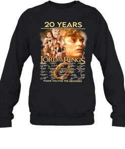 20 years 2001 2021 the lord of the rings thank you for the memories shirt 1 20 years 2001 2021 the lord of the rings thank you for the memories shirt 2