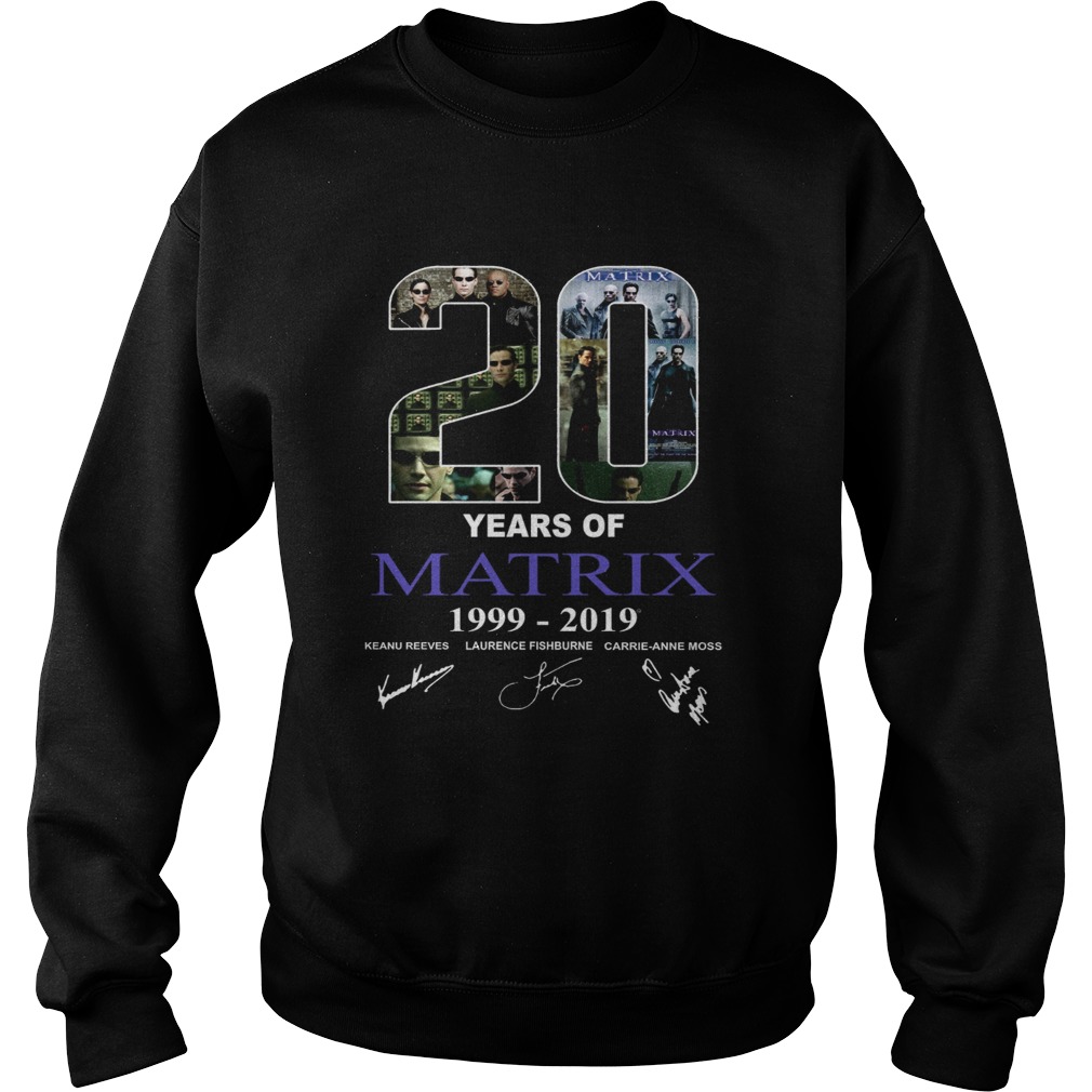 20 years of Matrix 1999 2019 shirt 20 years of Matrix 1999 2019 shirt