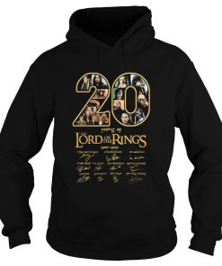 20 years of the lord of the rings 2001 2021 signatures shirt 1