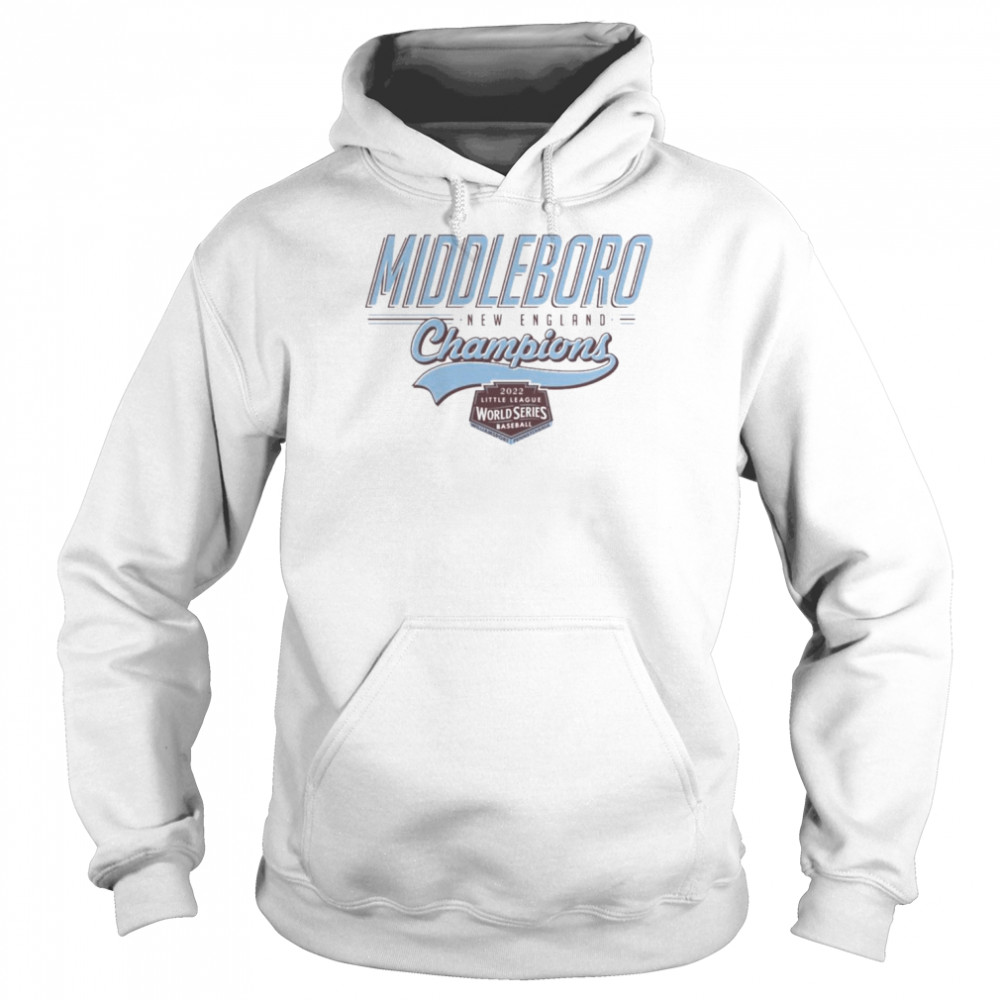 2022 Little League Baseball World Series White Middleboro New England Champs T-Shirt 2022 Little League Baseball World Series White Middleboro New England Champs T-Shirt