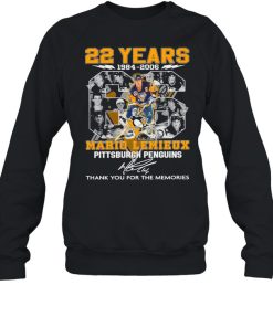 22 Years 1984 2006 The Mario Lemieux Pittsburgh Penguin Signature Thank You For The Memories shirt 2
