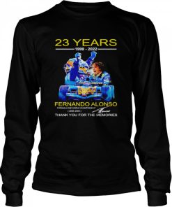 23 years 1999 2022 Fernando Alonso thank you for the memories shirt 1