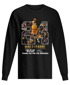 24 Hall Of Fame Kobe Bryant 1978 2020 Thank You For The Memories Signatures shirt 1