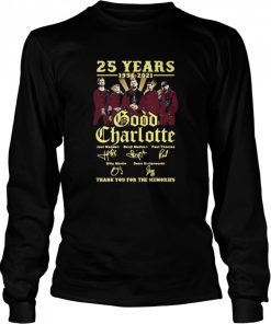 25 Years 1996 2021 Good Charlotte Thank You For The Memories Signature Shirt 1