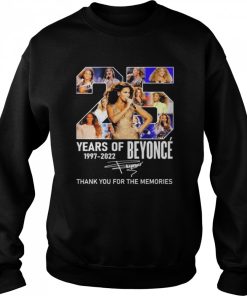 25 Years Of Beyonc 1997 2022 Signatures Thank You For The Memories Shirt 2