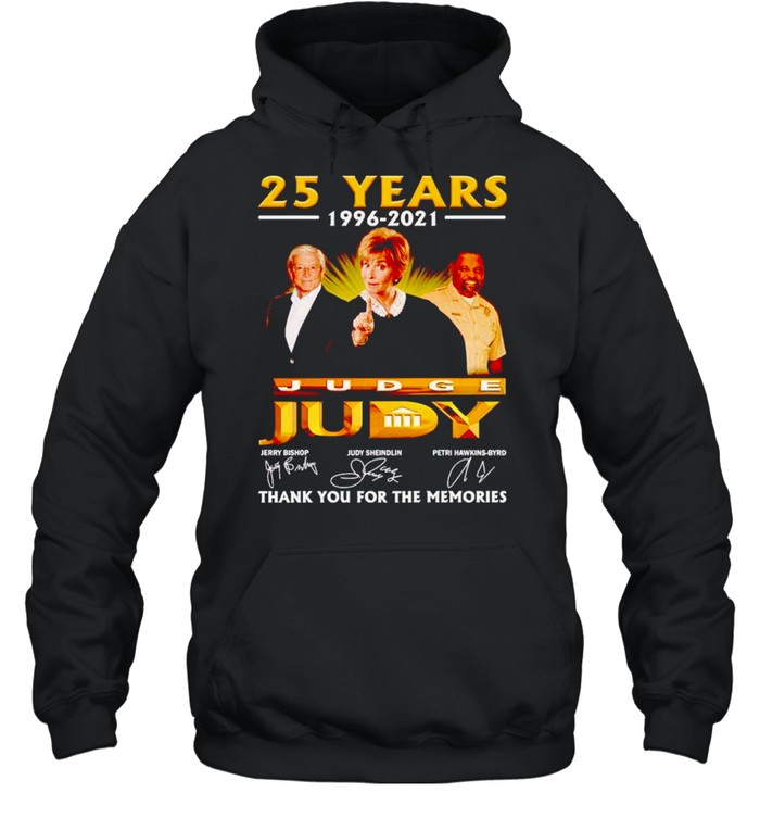 25 years 1996 2021 Judge Judy thank you for the memories shirt 25 years 1996 2021 Judge Judy thank you for the memories shirt