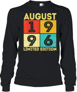 25th Birthday Retro August 1996 Decorations 25 Years Old Classic shirt 1