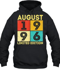 25th Birthday Retro August 1996 Decorations 25 Years Old Classic shirt 3