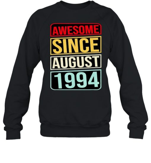 27th Birthday 27 Years Old Awesome Since August 1994 Classic shirt