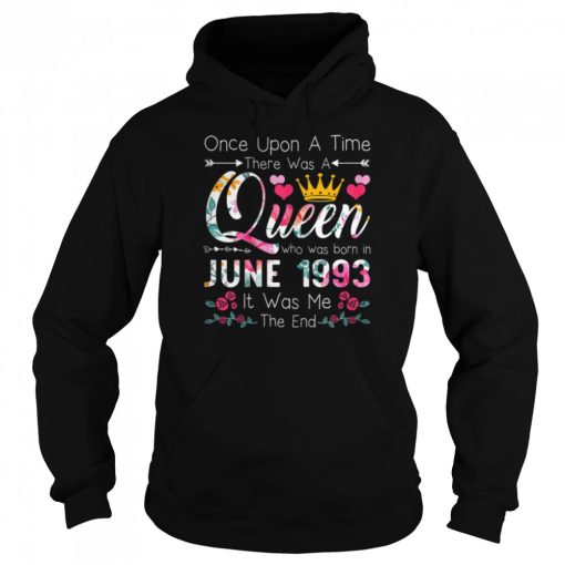 29 Years Old Girls 29th Birthday Queen June 1993 T-Shirt B0B14XG2TN