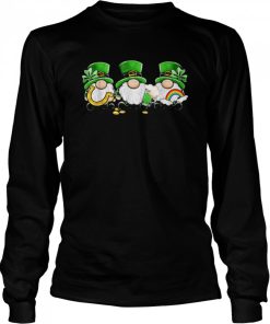 3 Green Irish Gnomes lucky shamrock St Patrick Gnome shirt Shirt 1