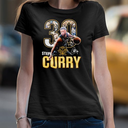 30 Steph Curry Golden State Warriors Signatures Shirt