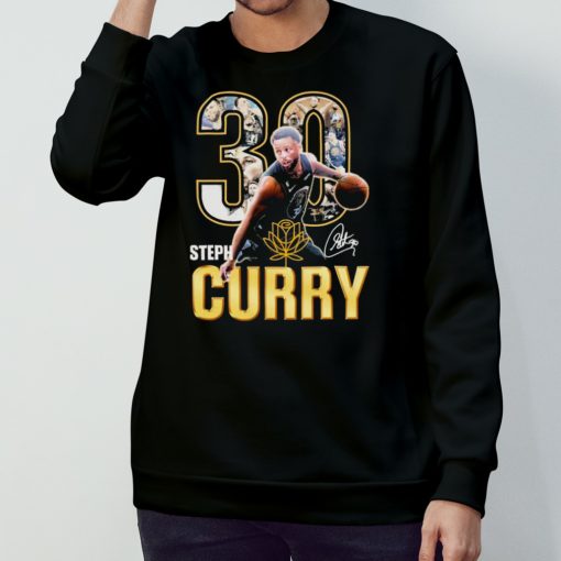 30 Steph Curry Golden State Warriors Signatures Shirt