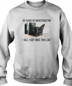 36 years of menstruation all I got was this cat shirt 2