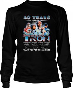 40 Years 1982 2022 TRON Signatures Thank You For The Memories Shirt 1