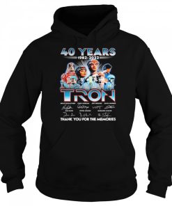 40 Years 1982 2022 TRON Signatures Thank You For The Memories Shirt 3