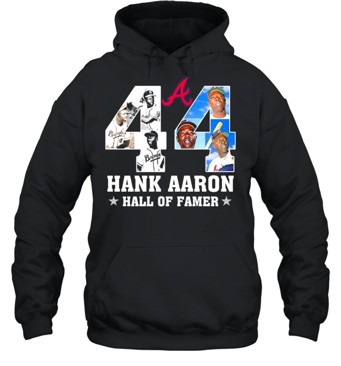 44 hank aaron hall of famer shirt 44 hank aaron hall of famer shirt