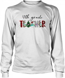 4th Grade Teacher Christmas Sweater Shirt 1