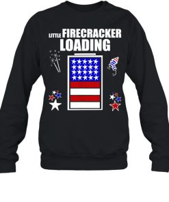 4th July Pregnancy baby reveal Little Firecracker loading shirt 1 4th July Pregnancy baby reveal Little Firecracker loading shirt 2