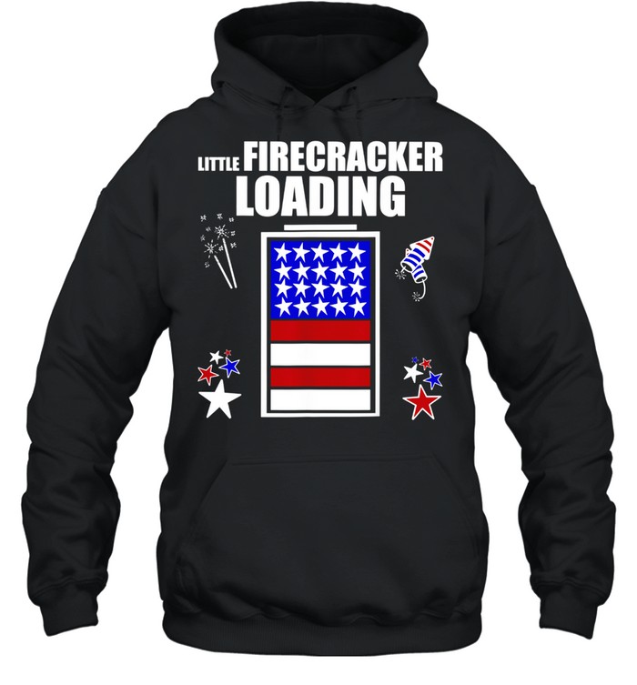 4th July Pregnancy baby reveal Little Firecracker loading shirt 4th July Pregnancy baby reveal Little Firecracker loading shirt