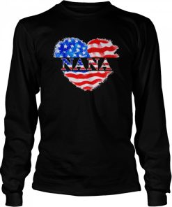 4th Of July Nana Heart Independence Shirt 1