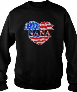 4th Of July Nana Heart Independence Shirt 1 4th Of July Nana Heart Independence Shirt 2