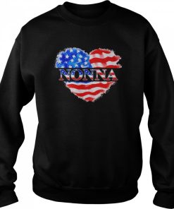 4th Of July Nonna Heart Independence Shirt 2