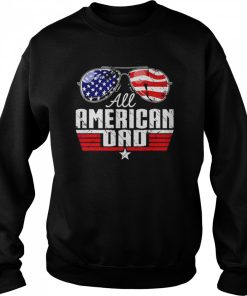 4th of July Family Matching All American Dad American Flag T Shirt 2