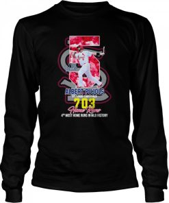 5 Albert Pujols St Louis Cardinals 703 Home Runs 4th most home runs in MLB history shirt 1