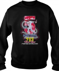 5 Albert Pujols St Louis Cardinals 703 Home Runs 4th most home runs in MLB history shirt 2