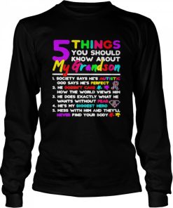 5 Things You Should Know About My Grandson Autism shirt 1