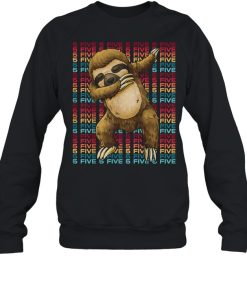 5 Years Old Sloth Dabbing 5th Birthday Sloth Party shirt 1 5 Years Old Sloth Dabbing 5th Birthday Sloth Party shirt 2