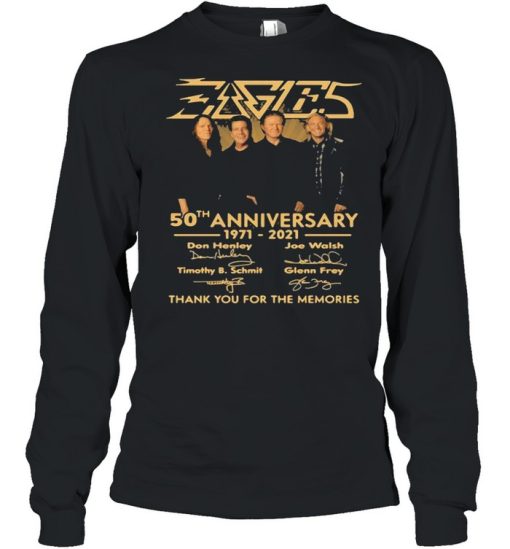 50th Anniversary 1971 2021 Don Henley Joe Walsh Timothy B. Schmit Scott Crago Signature shirt