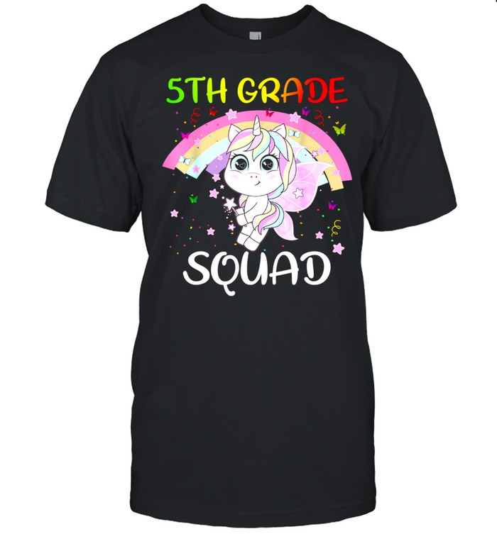 5th Grade Squad Third Teacher Student Unicorn Back To School shirt 5th Grade Squad Third Teacher Student Unicorn Back To School shirt