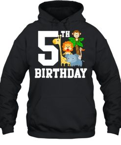 5th birthday Age 5 years old Safari Animals shirt 2 5th birthday Age 5 years old Safari Animals shirt 3