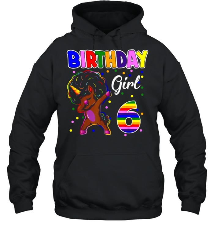 6th Birthday Black Girl 6 Years Old Awesome Unicorn Dabbing Shirt 6th Birthday Black Girl 6 Years Old Awesome Unicorn Dabbing Shirt
