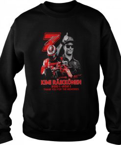 7 Kimi Raikkonen 2001 2021 thank You for the memories signature shirt 1 7 Kimi Raikkonen 2001 2021 thank You for the memories signature shirt 2