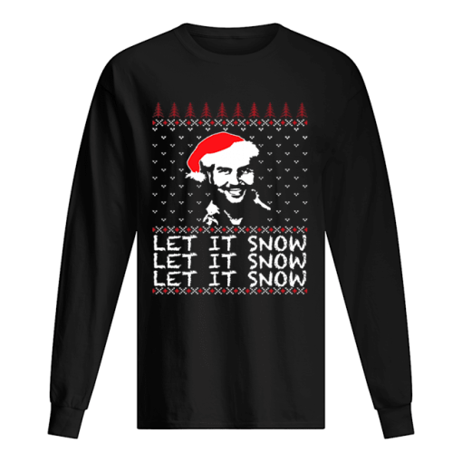 Pablo Escobar let it snow Christmas ugly sweater