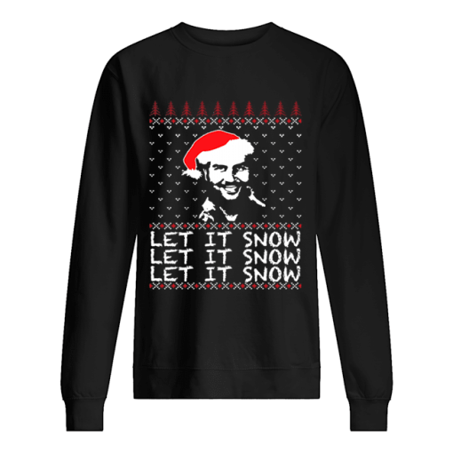 Pablo Escobar let it snow Christmas ugly sweater