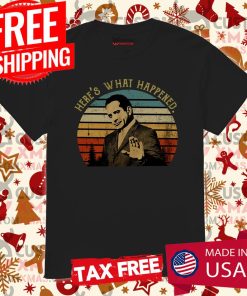 Vintage Here's What Happened Monk TV Show Shirt 1