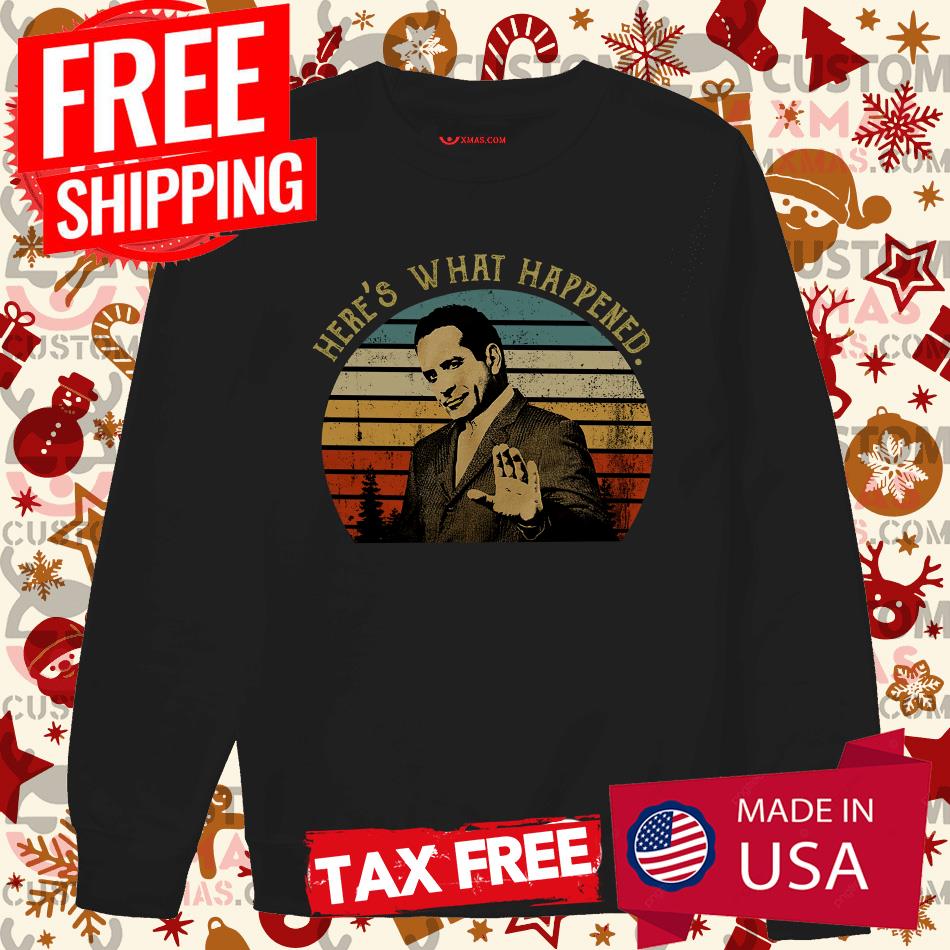 Vintage Here’s What Happened Monk TV Show Shirt Vintage Here’s What Happened Monk TV Show Shirt