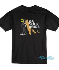 Alien And Panther On Your Mark T Shirt 1
