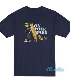 Alien And Panther On Your Mark T Shirt 2