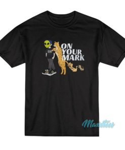 Alien And Panther On Your Mark T Shirt 3