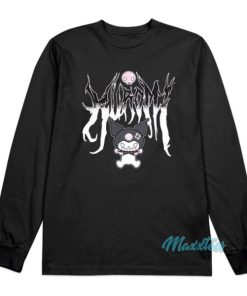 Angry Sanrio Kuromi Metal Long Sleeve Shirt 1 Angry Sanrio Kuromi Metal Long Sleeve Shirt 2